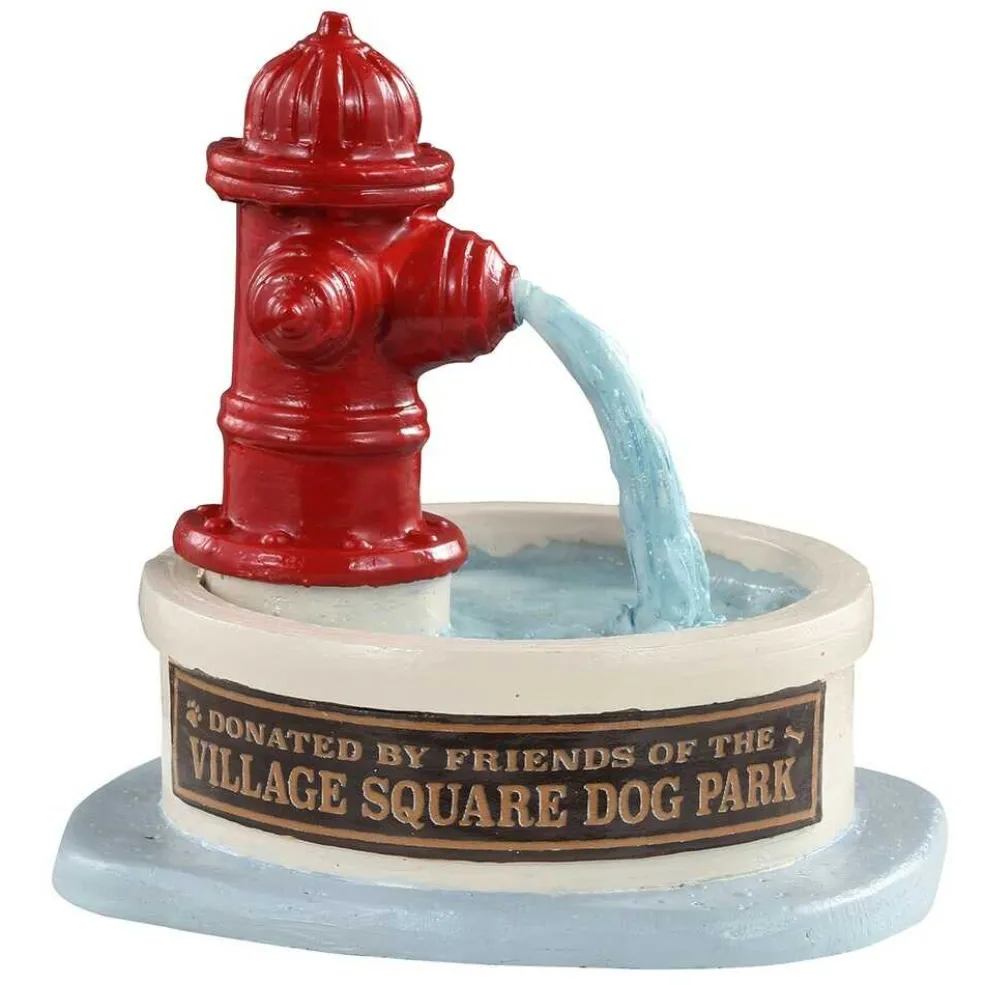Lemax Christmas Villages* Village 2021 Dog Park Water Fountain 14843