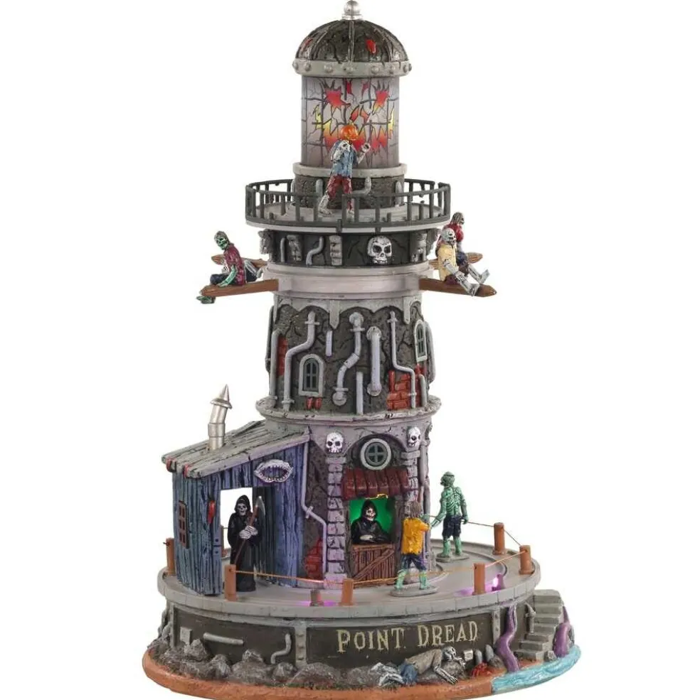 Lemax Halloween Villages* Village 2021 Point Dread Lighthouse 15722