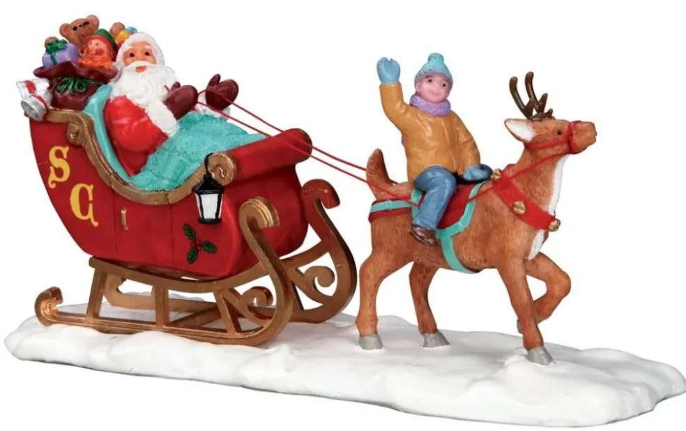 lemax_village__santas_sleigh__0.webp Lemax Christmas Villages* Village 53210 Santa's Sleigh 53210