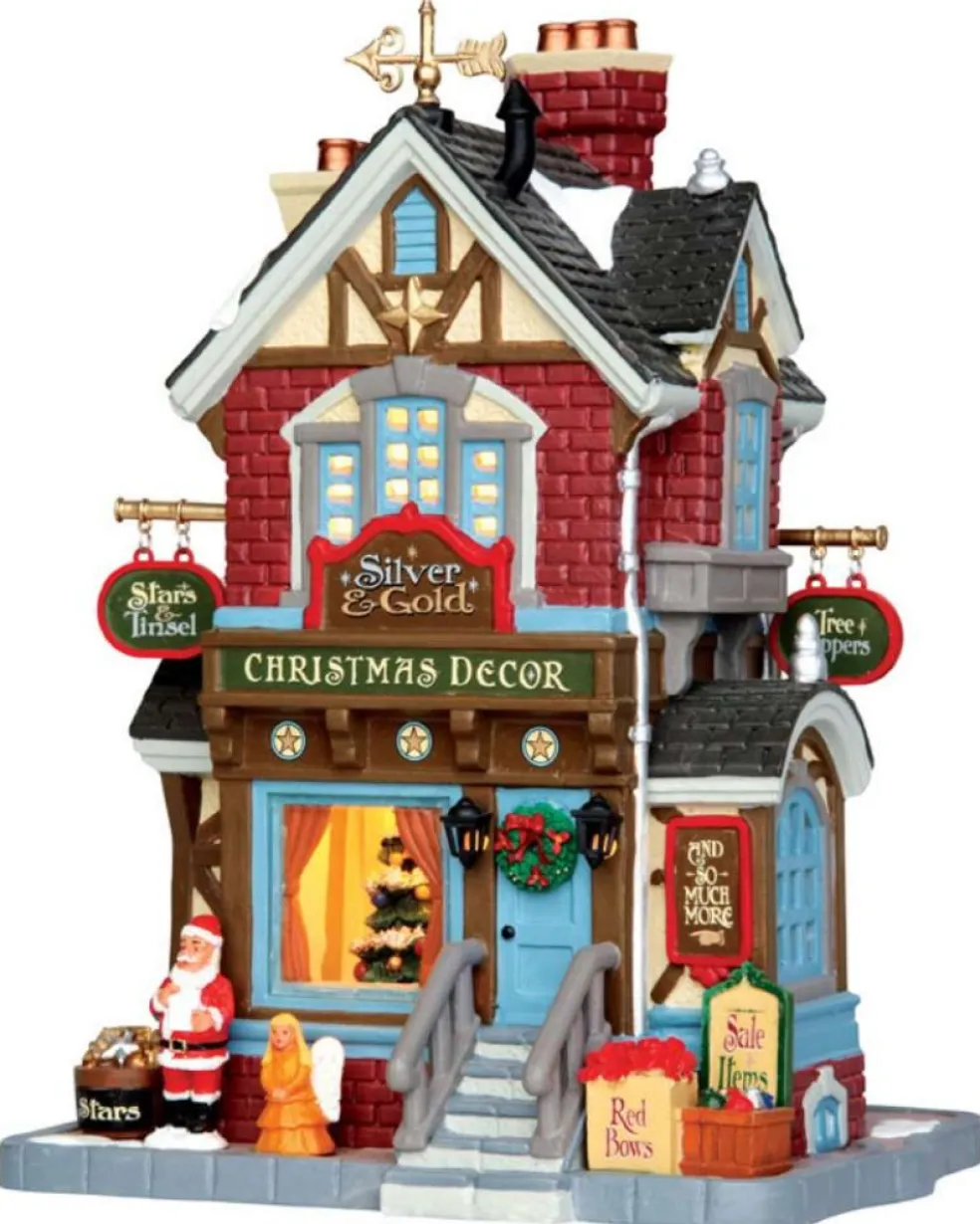Lemax Christmas Villages* Village 45699 Silver & Gold Shop, B/O Led 45699