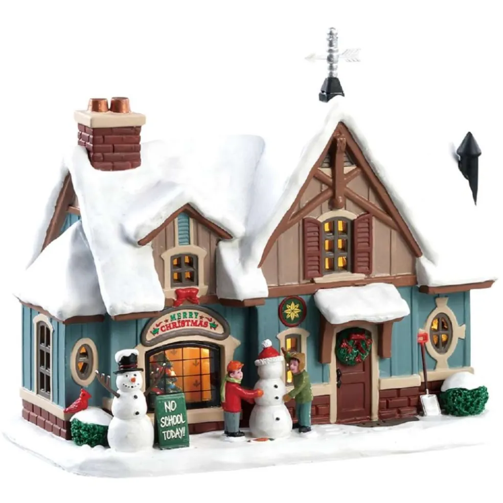 Lemax Christmas Villages* Village 85356 Snow Day!, B/O Led 85356