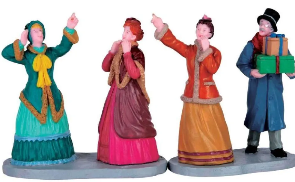 Lemax Christmas Villages* Window Shoppers Set Of 2 62451 Figurines