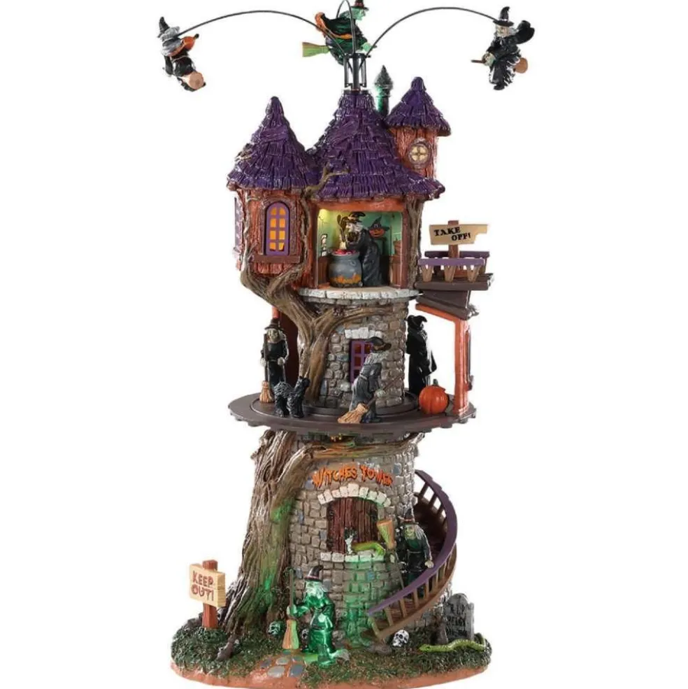 Lemax Halloween Villages* Witches Tower, With 4.5V Adaptor 85301 Spooky Town