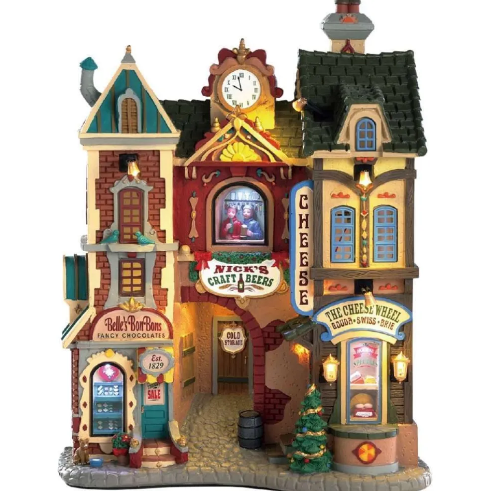 Lemax Christmas Villages* Ye Olde Cobblestone Road, B/O (4.5V) 85316 Facades