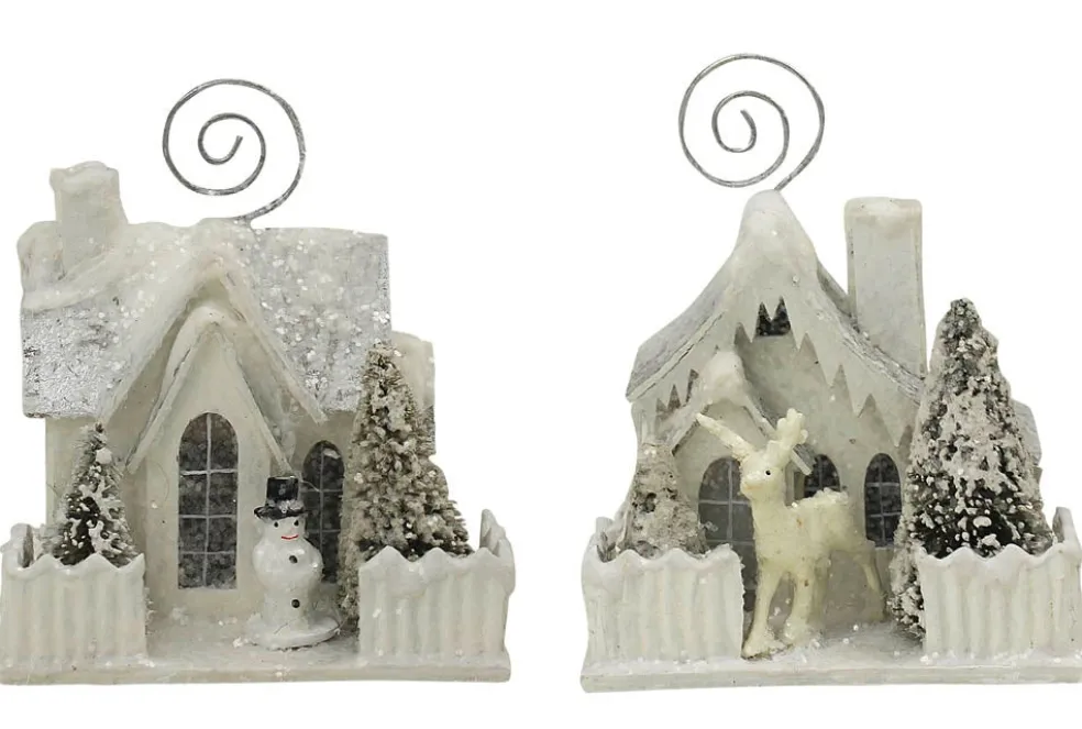 Bethany Lowe Traditional*Lg1770 Ivory Cottage Placecard Holder