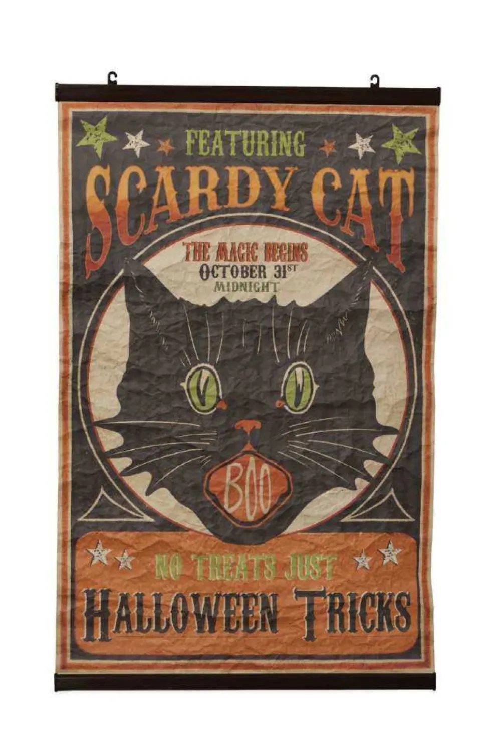 Bethany Lowe Halloween*Lo7208 Scaredy Cat Scroll