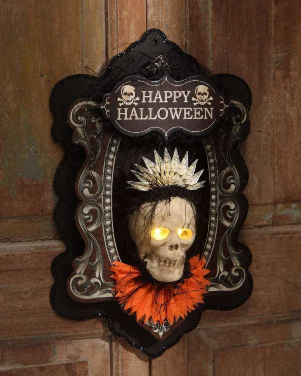 Bethany Lowe Halloween*Lo6464 Skeleton Wall Plaque