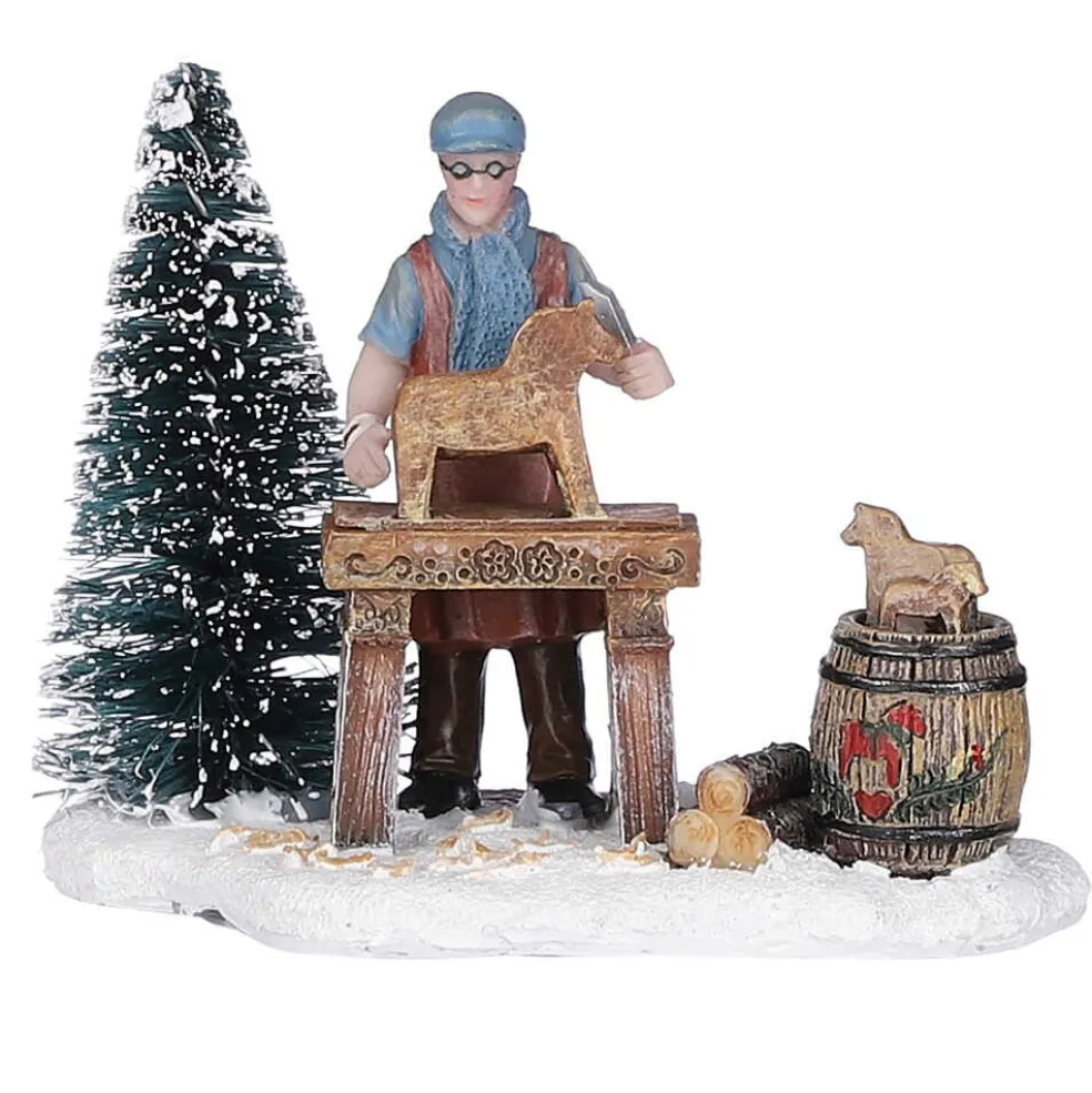 Luville Christmas Villages* Collectables Carving Dalarna Horses 1084849