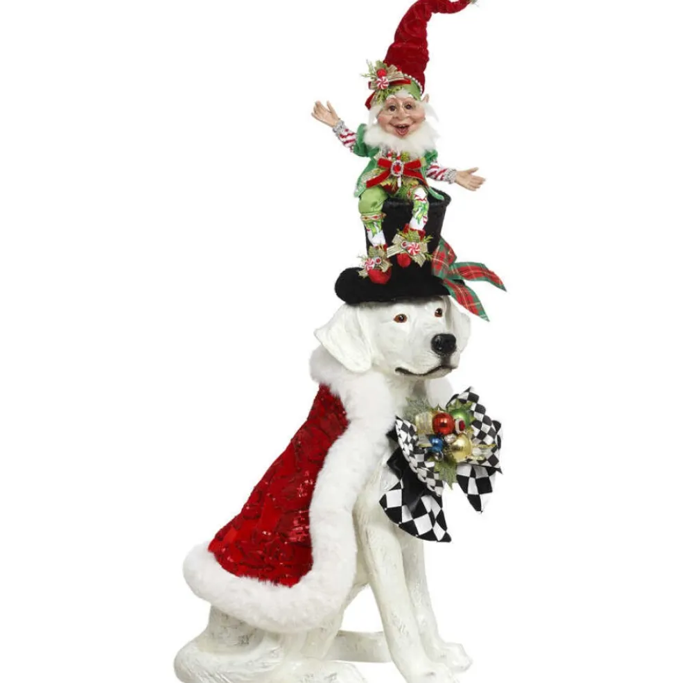 Mark Roberts Elves*51-06044 Christmas Dog With Elf