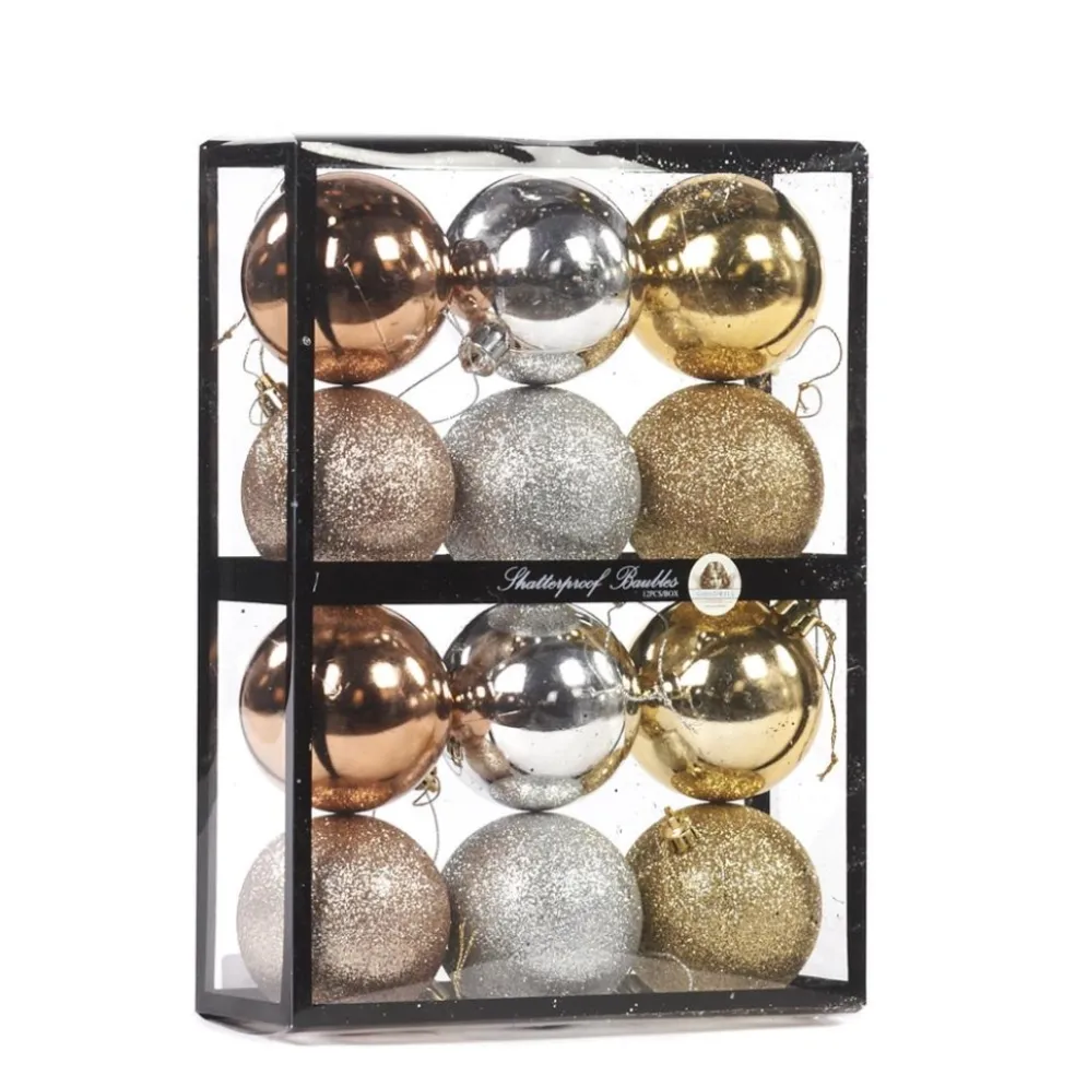 Goodwill Christmas Tree*Metallic Ball Mix Box 12 Assorted Tr 27057