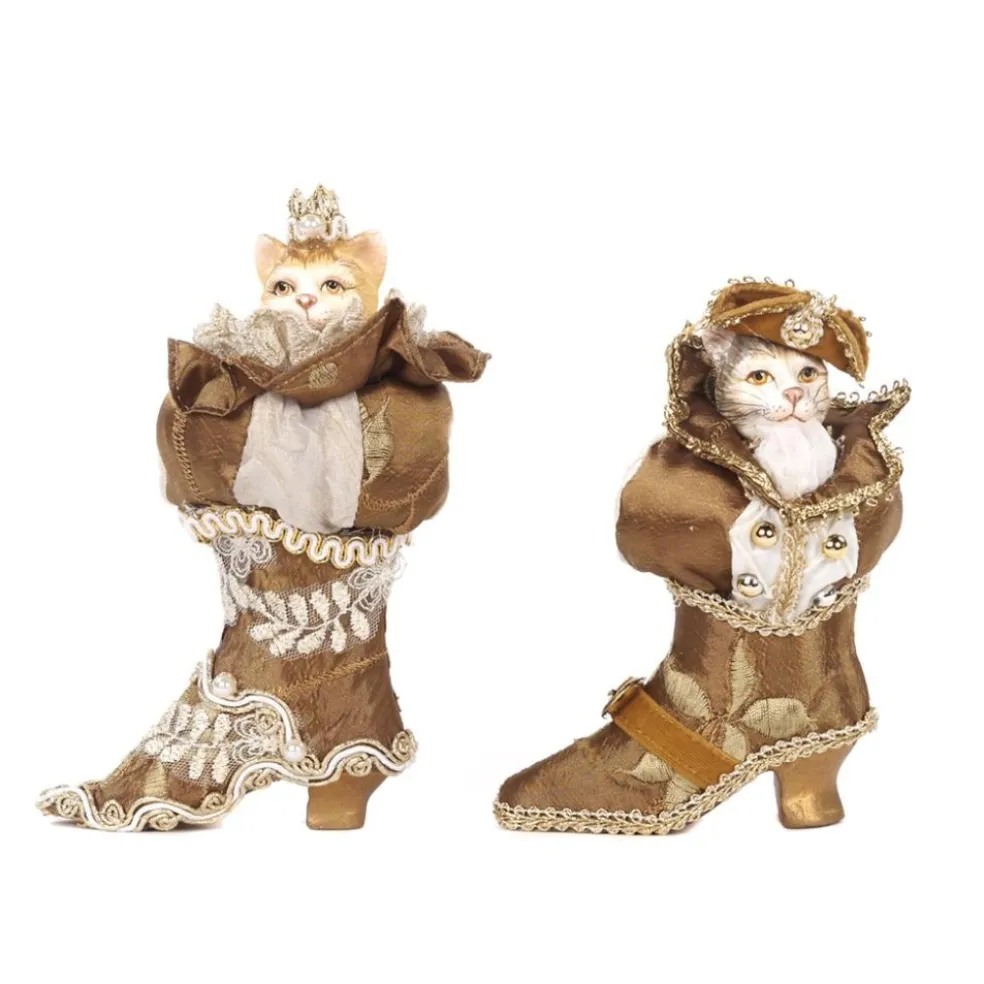 Goodwill Christmas Tree*Napoleon And Josephine Cat In Shoe J 65556