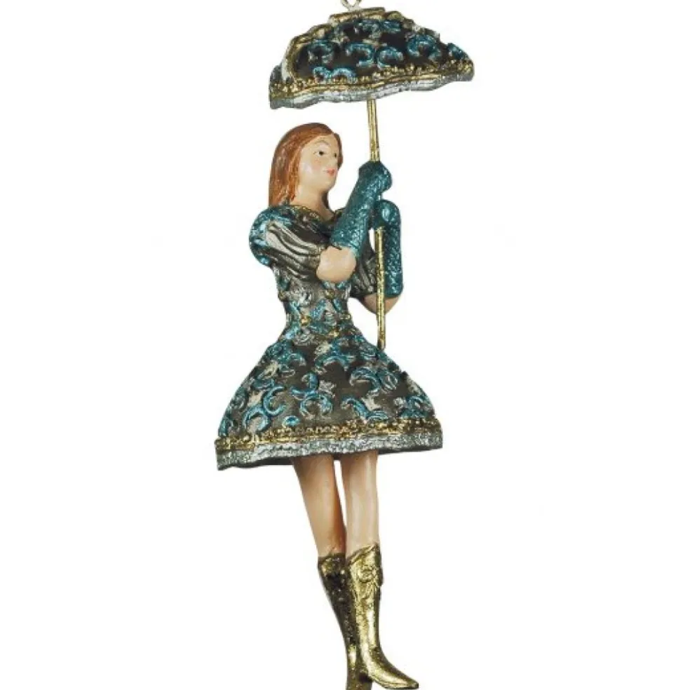 North Pole Alice* Alice In Wonderland Ornament With Umbrella