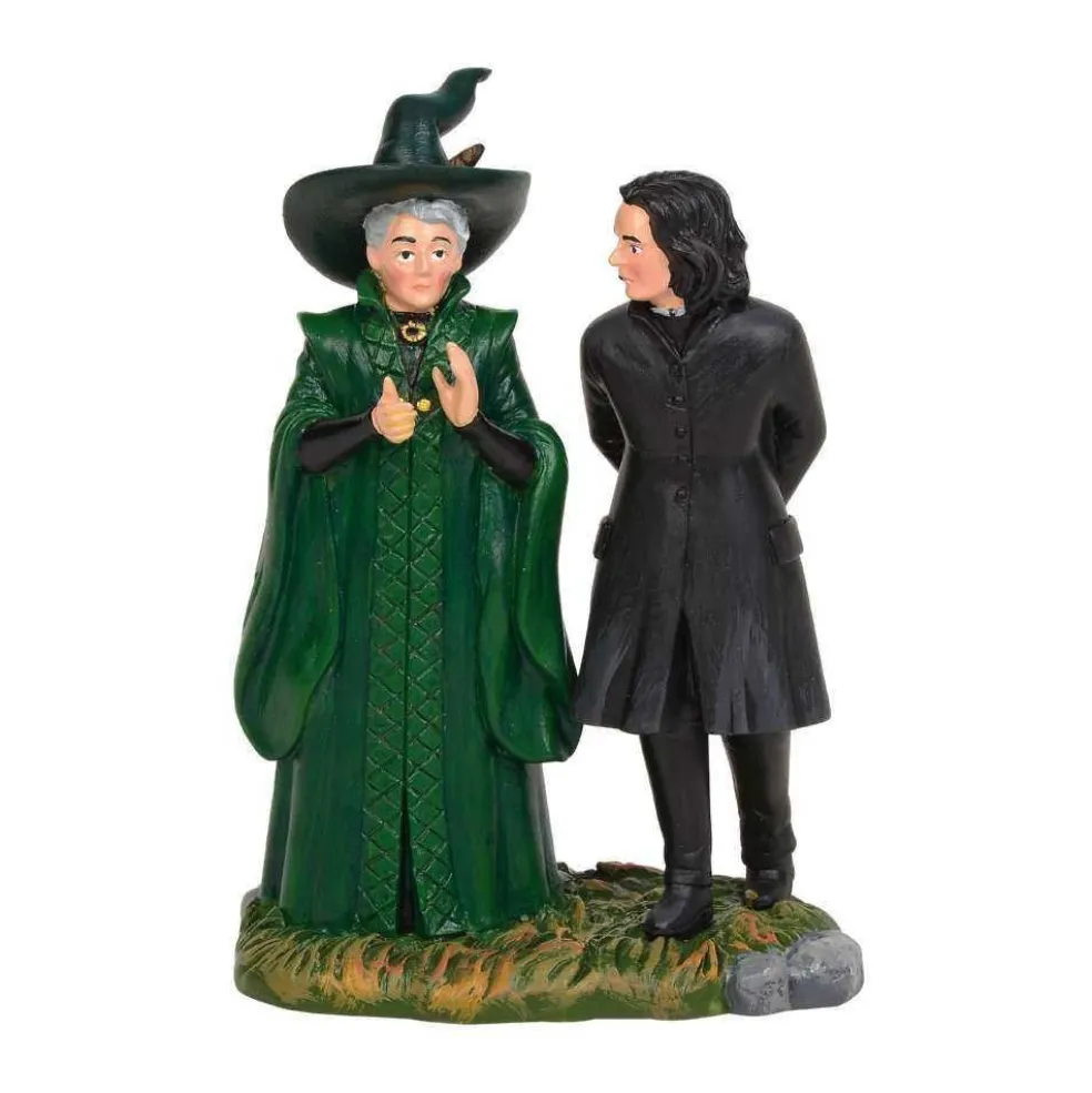 Department56 Christmas Villages*Professor Snape And Professor Minerva Mcgonagal 6003331 Harry Potter Village