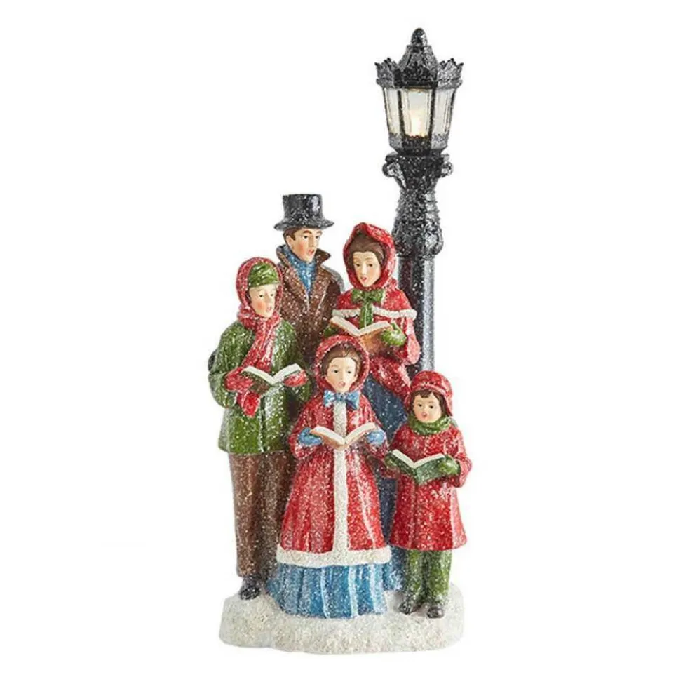 Raz Imports Home Decors* Carolers With Lighted Lamppost 4018206