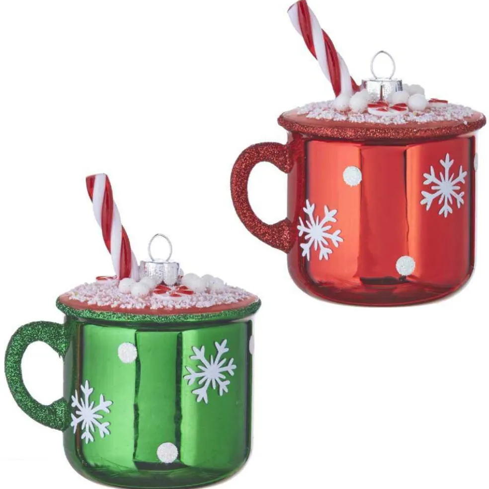 Raz Imports Christmas Tree* Hot Chocolate Mug Ornament 4052951