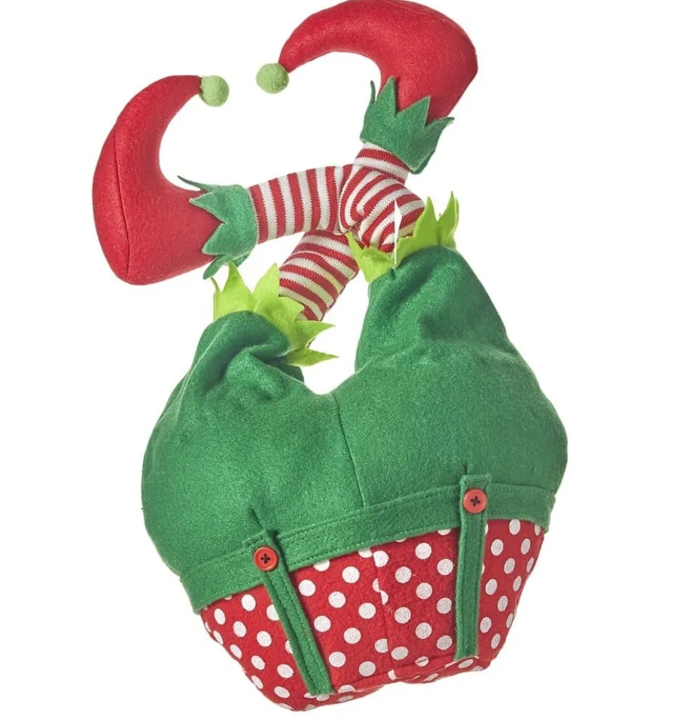 Raz Imports Elves* 20Inch Animated Musical Elf Legs 4116344 Green