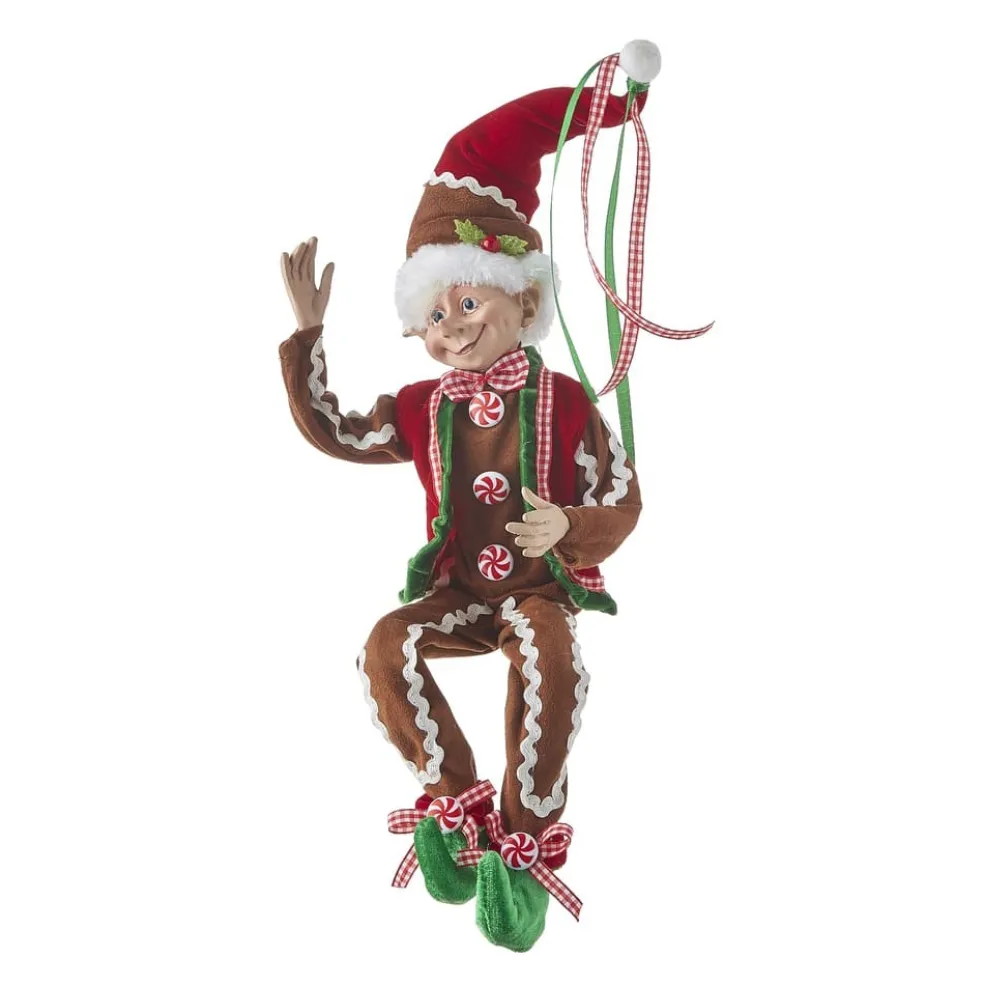 Raz Imports Elves* 16Inch Gingerbread Posable Elf 4102262