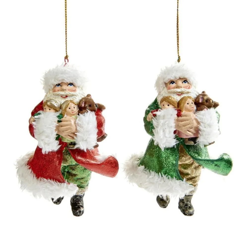 Goodwill Christmas Tree*Santa With Toys 2 Assorted B 98134