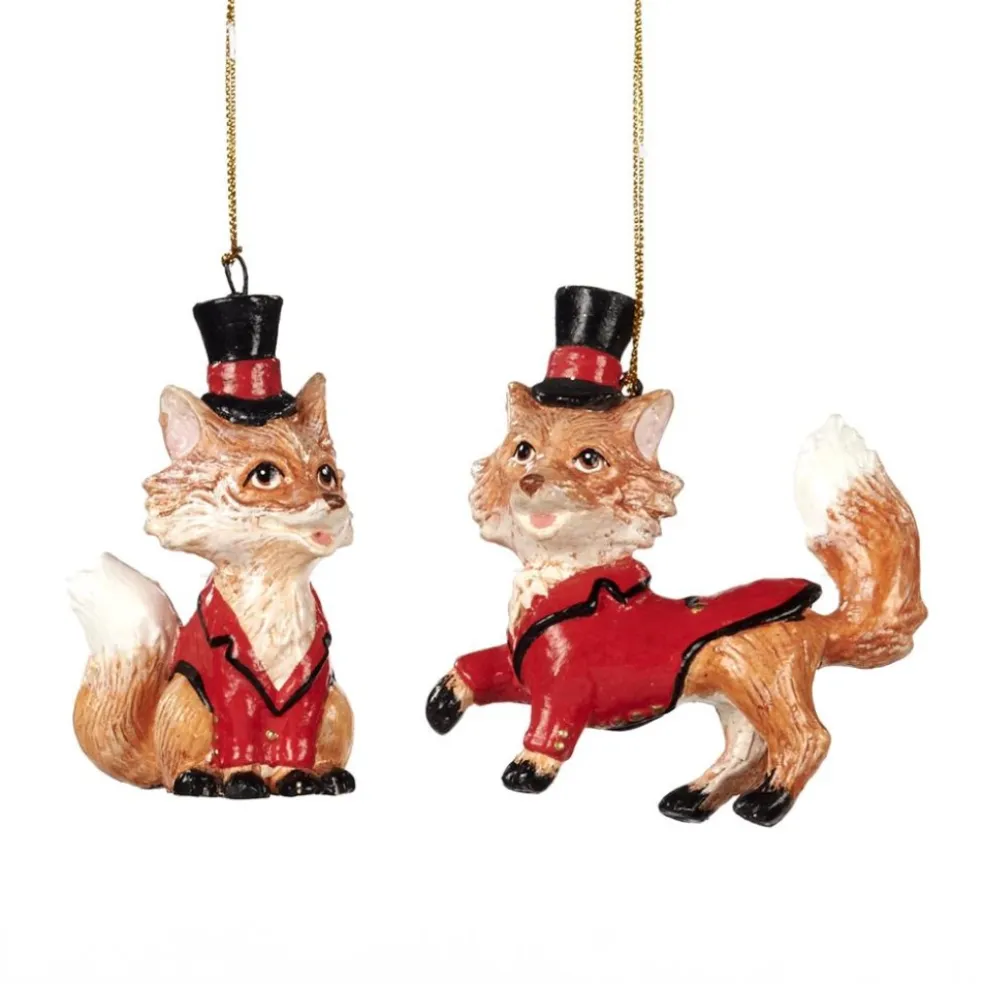 Goodwill Christmas Tree*Sir Fox Ornament 2 Assorted B 96051