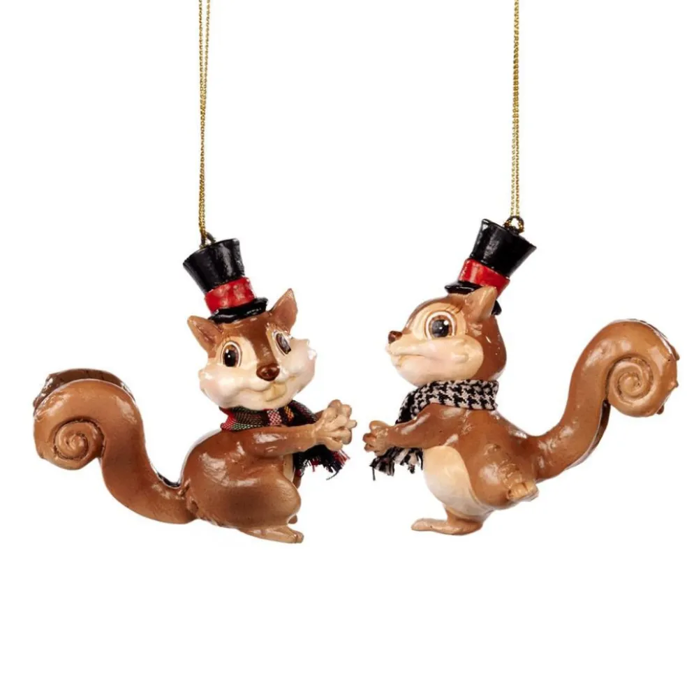 Goodwill Christmas Tree*Sir Squirrel Ornament 2 Assorted B 96055