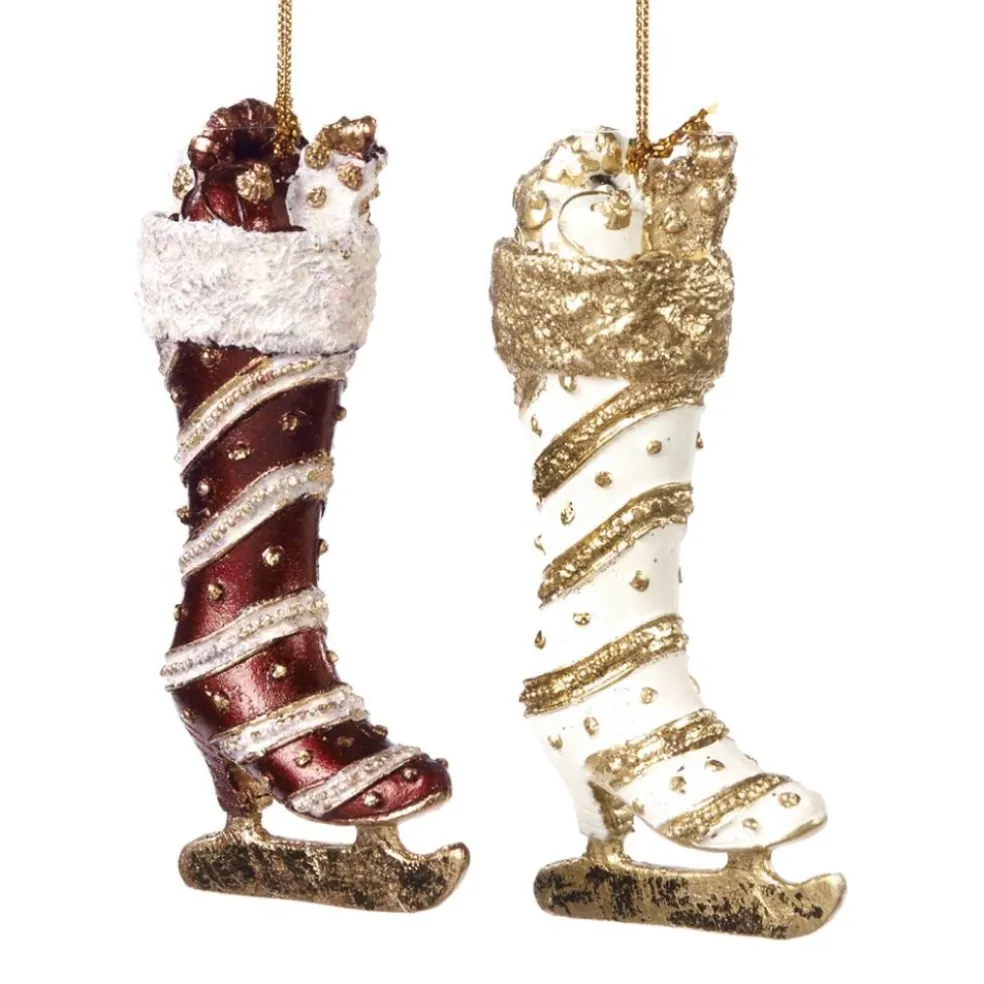 Goodwill Christmas Tree*Skate Boot With Gifts Ornament 2 Assorted R 87218