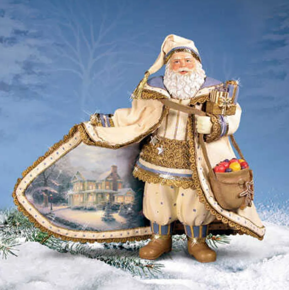 Thomas Kinkade Santa Claus* Christmas Snowfall Santa 0319303004