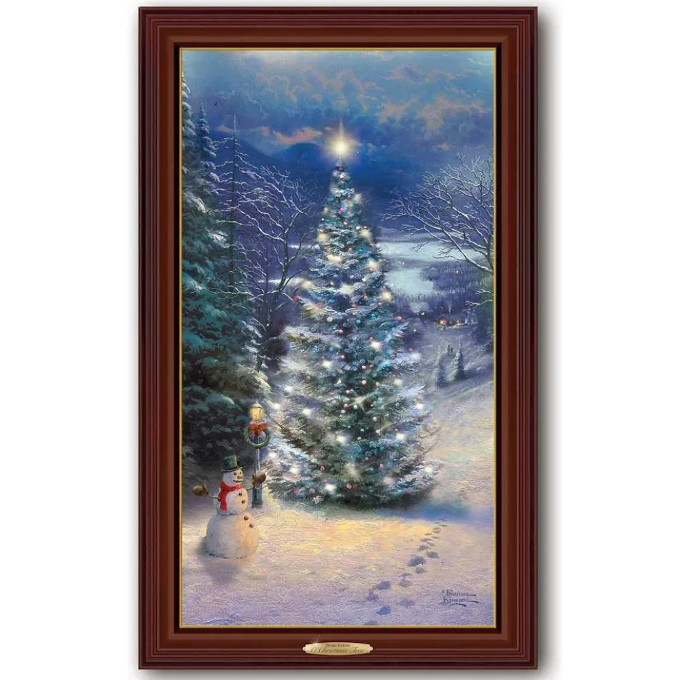 Thomas Kinkade Home Decors* O' Christmas Tree Canvas Print 01-22554-001 Bradford Exchange