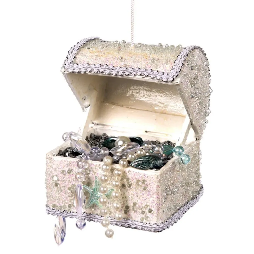 Goodwill Christmas Tree*Treasure Chest Ornament Br 32508